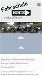 Mobile Screenshot of fahrschule-oneway.de